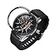 Produktbild Finebuying Lünette Ring - Lünette Uhr Ring - 42mm Lünette Ring selbstklebende Abdeckung Anti Scratch Metall Lünette Ring für Samsung Galaxy Watch (Schwarz)