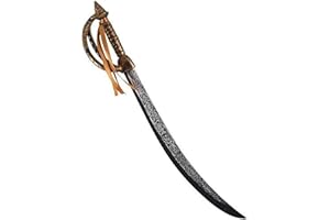 Henbrandt Deluxe Pirate Sword 67cm Antique Effect Fancy Dress Medieval Weapon Buccaneer