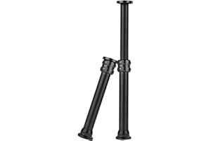 FOTOBETTER ET-A252 Aluminium Tripod Extender,2 Section Tripod Extension Tube Tripod Center Column,Gimbal Extension Pole Handheld Extension Bar Rod for Tripod/ballhead/DJI/Zhiyun/DSLR Camera