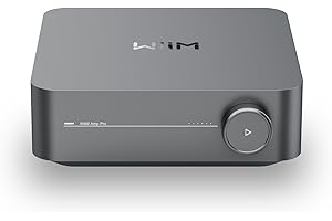 WiiM Amp Pro : Amplificateur de Streaming multiroom | Compatible avec Google Cast, Alexa | HDMI, Contrôle Vocal | Diffusez Depuis Spotify, Amazon Music, Tidal et Plus - Gris foncé