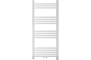 S SIENOC radiatore bagno 500 x 1000 mm Bianco centrale attacco radiatore scaldasalviette asciugatore