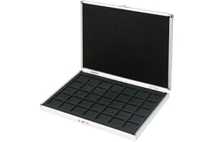 LINDNER Das Original Cassetta per Monete Alu per 35 Monete/Capsule Ø 36 mm - vassoi per Monete Neri - Special Edition