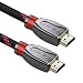 Produktbild KPA-tech HDMI Kabel 2m-red HDMI 2.0 / 1.4a kompatibel High Speed mit Ethernet (Neuster Standard) ARC 3D 4K Ultra HD (1080p/2160p)