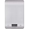 AccLoo Newest Kitchen Scales Digital, 5kg Food Scale for Cooking Food Baking with 20x13.4cm Tempered Glass Panel, Smart Touch