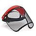 Produktbild GIlH Klar Mesh-Vollvisier Flip Up Face Shield Schirm Sicherheitsmaske Augenschutz Helm Rot