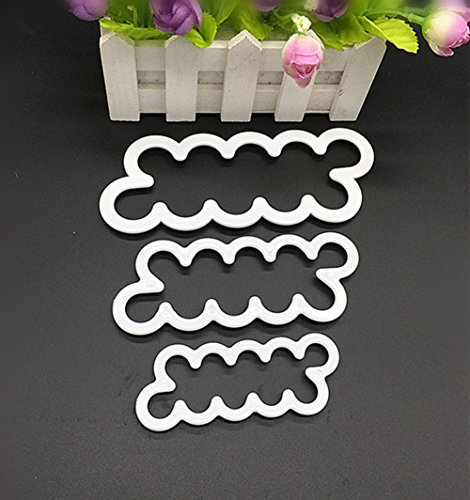 ilauke Rosenausstecher DIY Modellierwerkzeug Deko Utensilien für Rüschen Fondant Marzipan Blütenpaste Kunchen die einfachsten Rosen Ausstecher der Welt – the Easiest Rose Cutter Ever Blüten (Set) - 4