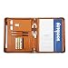 Produktbild Coface Berufslitschi-Vollkorn-Leder-Reißverschluss Ring-Mappen-Geschäfts-Mappen-Organisator für iPad, Apple Pro 9.7, ipad Luft 2 / ipad Luft oder 9.7 Zoll ipad Pro, Samsung S2 9.7, A5 Notizbuch-Papier