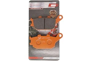 LE LEFOSSI moto Fibre de Carbone Plaquettes de Frein Arrière Pour Compatible avec Yamaha FZ6 (FZ 600 S) Fazer (2007-2009) YZF 600 R6 (2003-2004) YZF-R6 & YZF-R1 (2005-2014) FZ8(2011-2013) FA174R