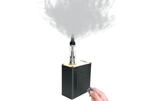 STAGESFOGGER Mini macchina del fumo, macchina del fumo per eventi all'aperto, DJ feste, fotografia, effetti scenici interni, Halloween (quadrato nero)