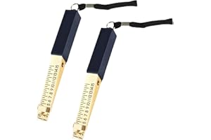 Jetisva 2 Pcs Fire Door Gap Gauge, Wedge-Shaped Vernier Feeler Gauge 1-15mm Dual Marked Metric Gap Gauge for House Engineering Inspection Flatness Measuring Tool Ruler 150*15*17mm (Precision:0.5mm)
