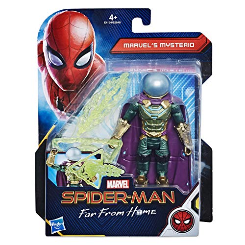 Hasbro Marvel Spider-Man- Far from Home Mysterio Action Figure da 15 cm, Multicolore, E4124ES0