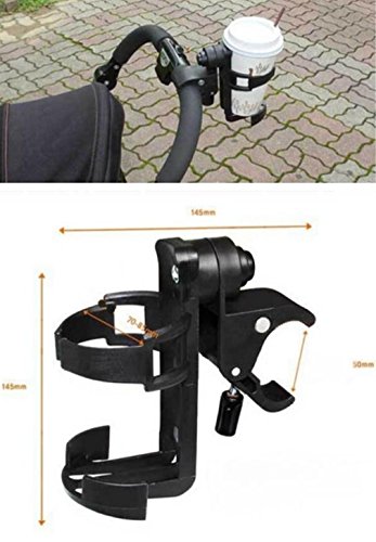 HENGSONG Baby's Black Stroller Buggy Cup Bottle Holders Organizer