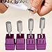 Nail Drill Bits DANCINGNAIL 4 pcs/sets carbide nail art salon electric nail file drill bit for nail art