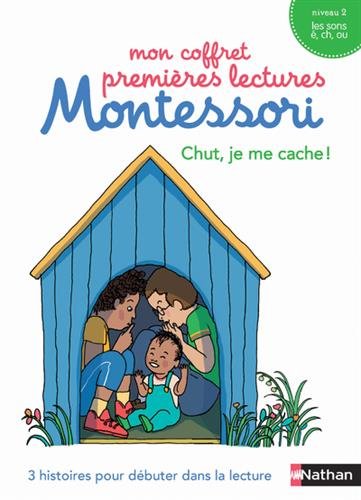 Mon coffret premières lectures Montessori : Chut, je me cache ! : Niveau 2.Sons é,ch,ou