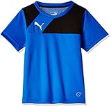 Kontrastierender Brusteinsatz PUMA Kinder T-Shirt Esquadra Training Jersey Royal-Black, 152