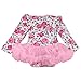 ZOEREA Newborn Baby Headband + Romper + Shoes Outfit Clothes Tutu Dress 0-12M Baby Summer Set 3 Piece Romper + tutu pleated skirt + bow headband girl dress Iben So Nb Spencer W / letter newborn baby girl dress Minnie head Bodysuit Onesie Tutu Dress + headband leg warmers baby shoes - girls dress model Precious with silver dots