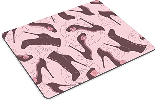 Liili alfombrilla de rat  n alfombrilla de rat  n de goma natural imagen ID  16332377  Retro Fashion seamless patr  n con las mujeres zapatos de drawwing mano dibujo ilustraci  n