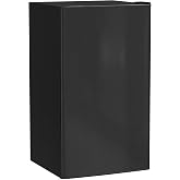 HOMCOM Small Fridge 91 L with Silent Freezer Low Consumption Black | Mini Fridge, Small Under Counter Refrigerator, Adjustabl