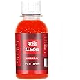 JCD Bait Fish Additive, 100ml Red Worm Concentrate Liquid, Fishing Baits, High Concentration Fishing Lures, Fish Bait Attraction Enhancer for Trout, Cod, Carp, Bass