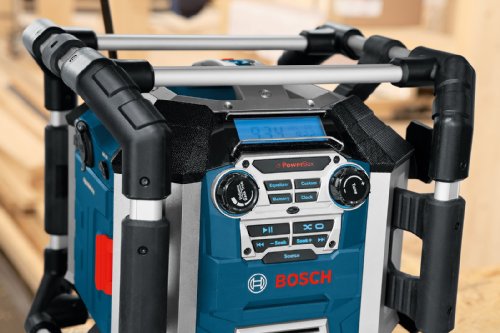 Bosch Professional GML 50 Akku-Baustellenradio (mit Ladefunktion, 50 Watt Nennleistung, USB, SD, 2x Aux-In, Aux-Out, 12 V Steckdose) 0601429600 - 5