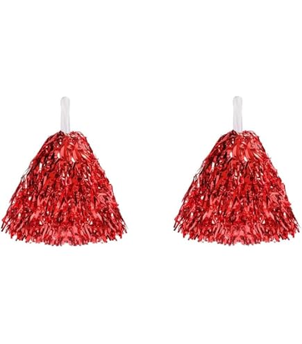 UieaMsio 12 PCS Pom Poms Cheerleading Multicolores - Pompons Pour Spectacles Et Matches Sport Pompom Girl Cheerleader