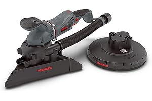 MENZER Levigatrice per Muri TSW 225 con Filtro Cambio Testa incl. Set di Abrasivi