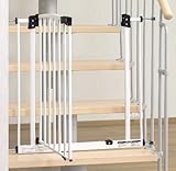 Impag® Treppenschutzgitter 73 – 142 cm für einseitiges Geländer 2 Y-Adapter zum Klemmen ohne Bohren Swing + 20 - 2