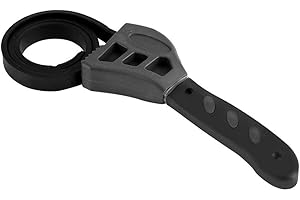 CAFOPGRILL Llave de Correa de Goma de 500 mm, Llave Universal Negra Ajustable para Cualquier Forma de abridor, Herramienta de torsión, Filtro de Aceite, Herramientas de reparación de Coche, 1 Unidad