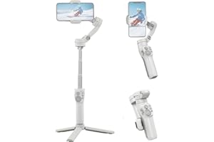 FeiyuTech Official FR - Vimble 3 Stabilisateur pour Smartphone, 3 Axes Stabilisateur avec trépied, Tige d'extension intégrée, Gimbal iPhone Android pour vidéo VLOG/Youtube/Tiktok