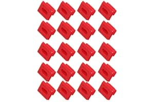 SGerste Armaturenbrett-Clips für Armaturenbrett-Verkleidung, Rote Einlage, Ösen, Halterung, Clip für BMW E46 E65/E66 E83N, 20 Stück