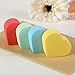 Teenxful 4 Pieces Flawless Smooth Colorful Hearted Shaped Makeup Cleaning Foundation Blending Powder Sponge Puff Set