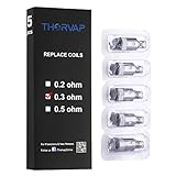 THORVAP® 0.3ohm IBOX Replacement Coil Set - Japanese Organic Cotton/ Sub Ohm/Stainless Steel Material/SS 316 Heating Wire for IBOX E Cig Vape Tank(Coils 5 pcs)
