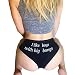 Produktbild Adesugata sexy Frauen-Höschen, schwarze Damen-Unterwäsche, Slip, Nachtwäsche, Dessous für Mädchen. Mit den Worten auf Englisch: "I like Boys Wish Big Bongs"