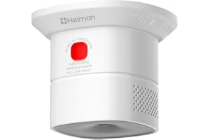 HEIMAN Mi-NI detektor tlenku węgla, czujnik tlenku węgla, 10 lat, żywotność baterii, co Warner odpowiada normom EN 50291