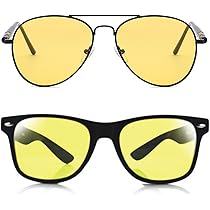 Occhiali Guida Notturna Polarizzati | Antiriflesso Per Visione Chiara | Per Auto, Bici, Sport | Con Custodia E Accessori