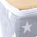 lulando Pull-Out Sofa Bed for Children Oeko-Tex Standard 100 certified, Two Decorative cushions White Stars / Grey