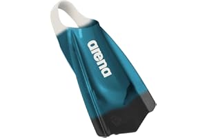 Arena POWERFIN Pro Multi Teal Fins, Adults Unisex, White Black (Multicolor), 42/43