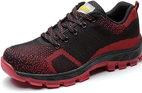 KeepSa Safety Boots Mens Womens Unisex Steel Toe Cap Work Shoes Ankle Trainers Hiker Protective Mid Sole
