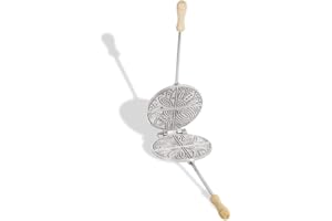 arterameeferro Ferro per pizzelle in Alluminio ferratelle neole a ventaglio Sottili abruzzesi