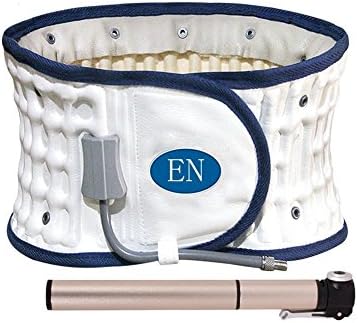 wenrityent Back Belt Decompression Back Belt Pain Lumbar Spinal-air Support Back Massage Inflatable Traction Equipment for Back Pain Relief Belt,Blue