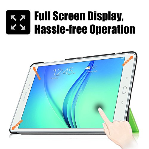 Fintie Samsung Galaxy Tab A 9.7 Hülle Case – Ultra Schlank Superleicht Ständer Smart Shell Cover Schutzhülle Etui Tasche mit Auto Schlaf / Wach Funktion für Samsung Galaxy Tab A 9.7 T550N / T555N 24,6 cm (9,7 Zoll) Tablet-PC, Grün - 4