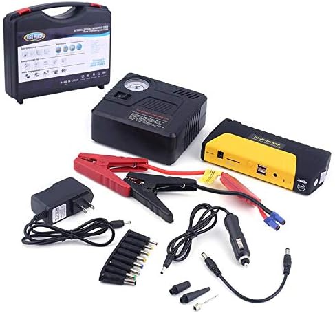 Car Charger, 68800MAH USB Engine Car Jump Starter Emergency Charger Booster Power Bank Battery With Air Pump Set, for iPhone X/8/8 Plus Galaxy S9/S8/S7