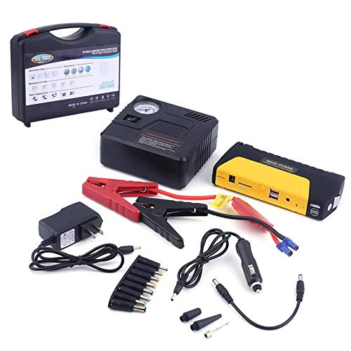 Car Charger, 68800MAH USB Engine Car Jump Starter Emergency Charger Booster Power Bank Battery With Air Pump Set, for iPhone X/8/8 Plus Galaxy S9/S8/S7