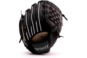 BARNETT JL-102 - Guanto da baseball per principianti, in poliuretano, misura 25,2 cm, colore: nero