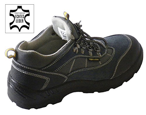 Arbeitsschuhe Sicherheitsschuhe Schuhe Leder grau blau LC8010 S1 P(Durchtrittschutz) Gr. 38 39 40 41 42 43 44 45 46 47 - 3