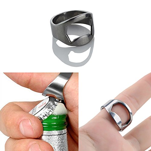 Deckelöffner & Flaschenöffner, Newanima Universal Dosenöffner Glasöffner Deckelöffner Multi Öffner Set für mehrere Größen (Grün) - 4