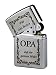 Produktbild Zippo mit Gravur "Für den besten Opa auf der ganzen Welt" auf Chrome brushed Benzinfeuerzeug als Geschenk