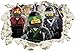 Produktbild Unified Distribution Lego - Ninjago - Ninja Warriors - Wandtattoo mit 3D Effekt, Aufkleber für Wände und Türen Größe: 92x61 cm, Stil: Durchbruch