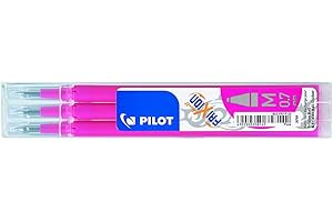 Pilot - FriXion Ball - Set de 3 recharges - Rose - Pointe Moyenne (Lot de 1)