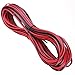 Price comparison product image 20 METERS 2 CORE BLACK RED 12V 12 VOLT EXTENSION CABLE AMP CAR AUTO VAN BOAT LED STRIP AUDIO SPEAKER WIRE